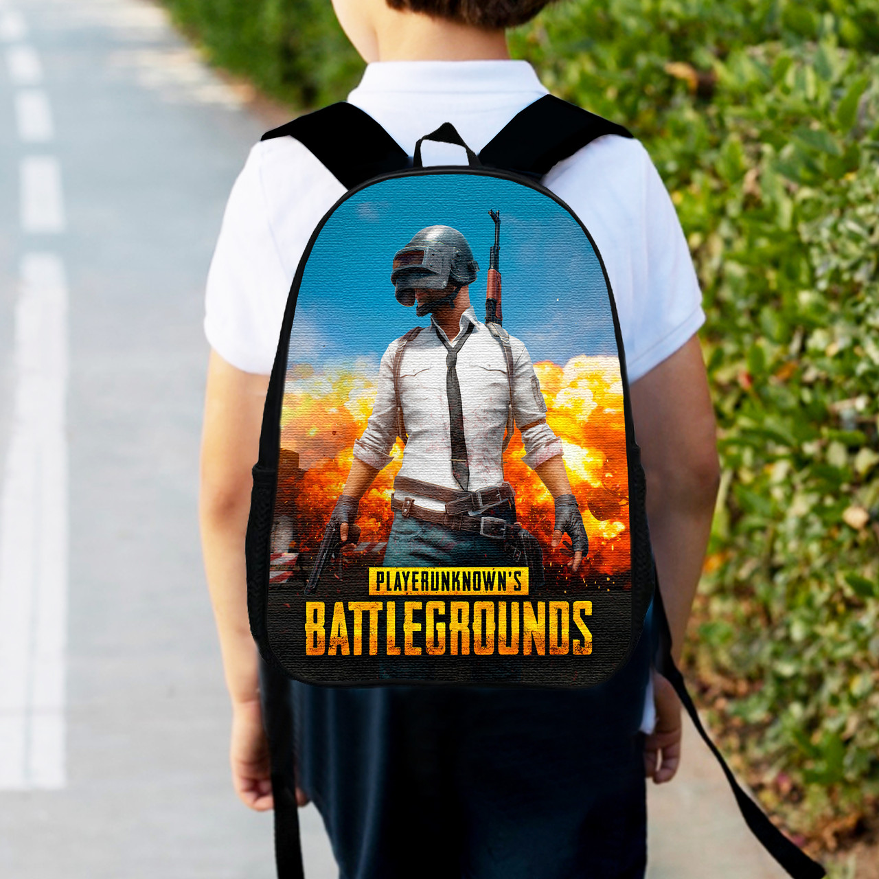Дитячий рюкзак PUBG Battlegrounds 34×27×13 см водостійкий різнокольоровий