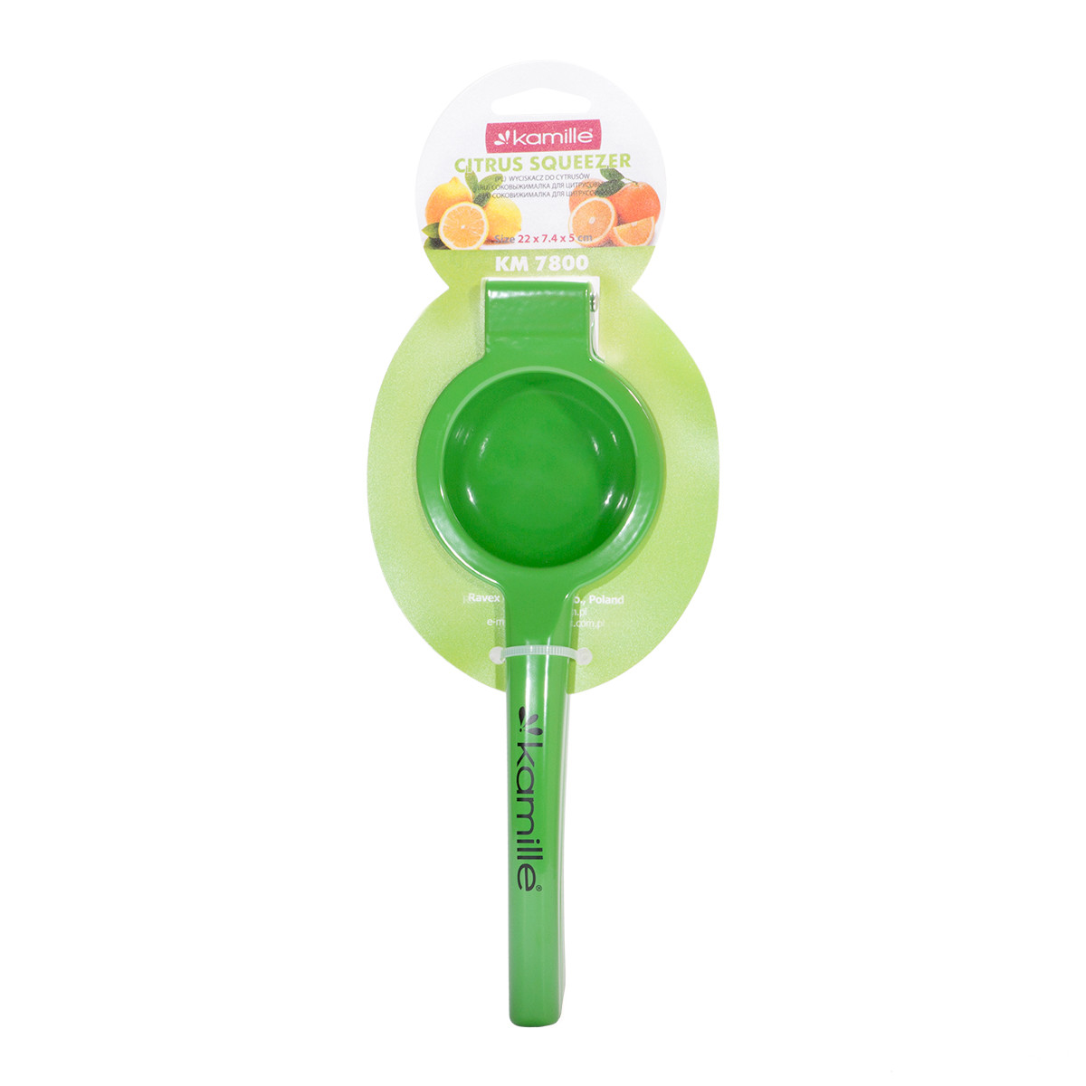 Ручная соковыжималка из алюминия green 22х7,4х5см KL225976 Kamille