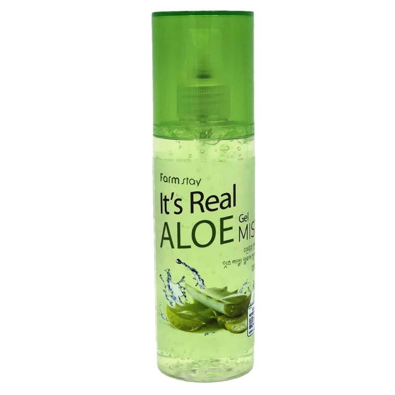 Увлажняющий гель-мист для лица с алоэ Farmstay It'S Real Aloe Gel Mist 120 мл (8809469771405)