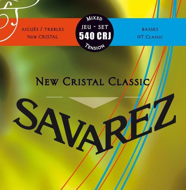 Струны для классической гитары Savarez 540CRJ New Cristal Classical Guitar Strings Mixed Tension