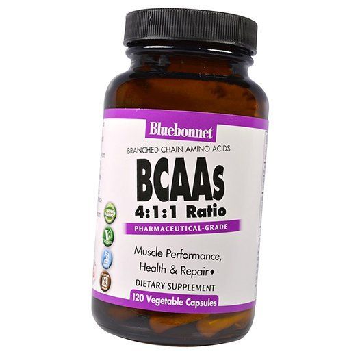 Амінокислоти BCAAs 4:1:1 Bluebonnet Nutrition 120вегкапс (28393001)