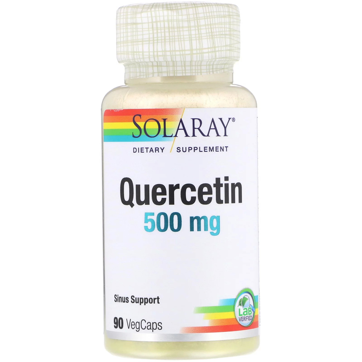 Кверцетин, Quercetin, Solaray, 500 мг, 90 вегетарианских капсул