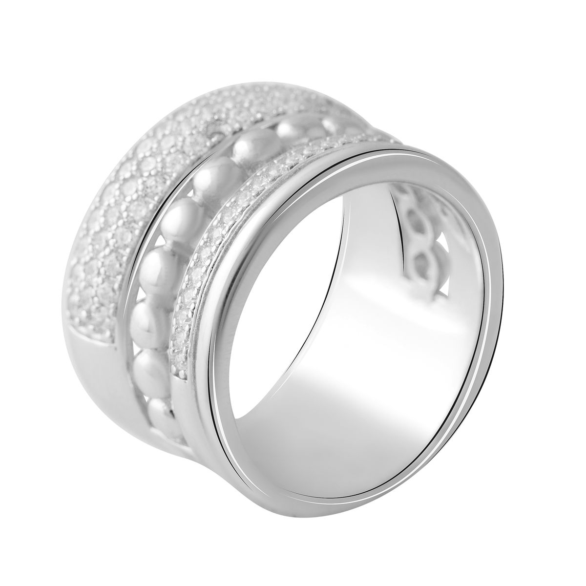 Серебряное кольцо SilverBreeze с фианитами (2056683) 16.5 размер