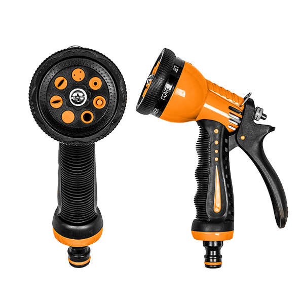 Пистолет для полива пластиковый ZEBRA TWIN 8 режимов BLACK LINE Bradas