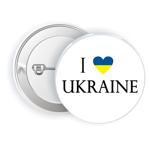 Значок MiC I Love Ukraine (UKR92)