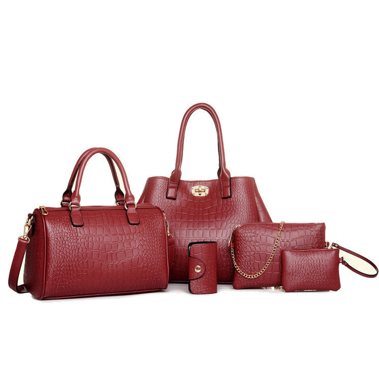 Женский набор сумок AL-7496-35 Красный 5 шт