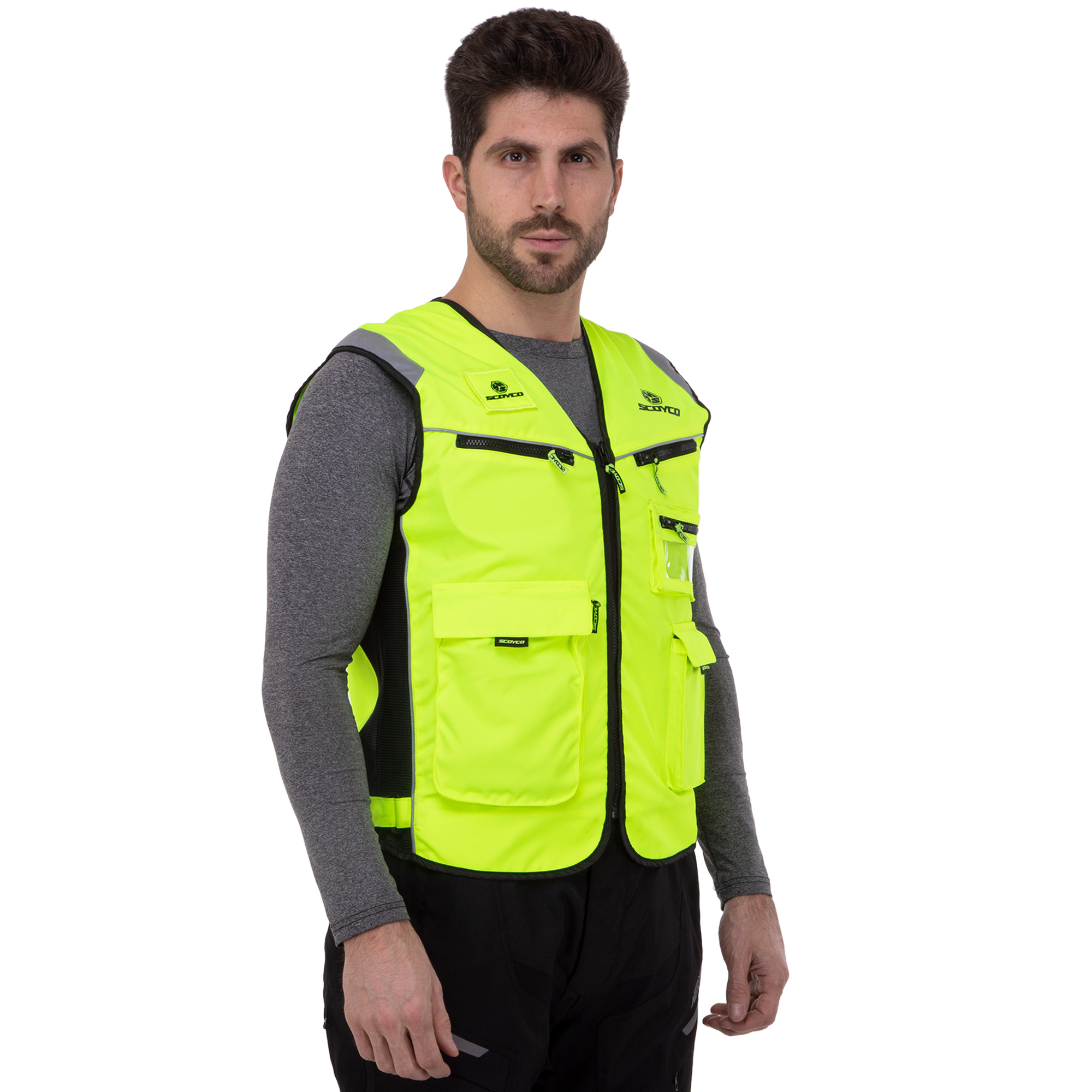 Жилет светоотражающий Scoyco JK30 L Салатовый