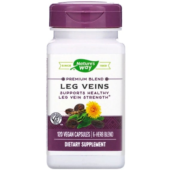 Комплекс для профилактики давления и кровообращения Nature's Way Leg Veins, Premium Blend 120 Veg Caps NWY-15335