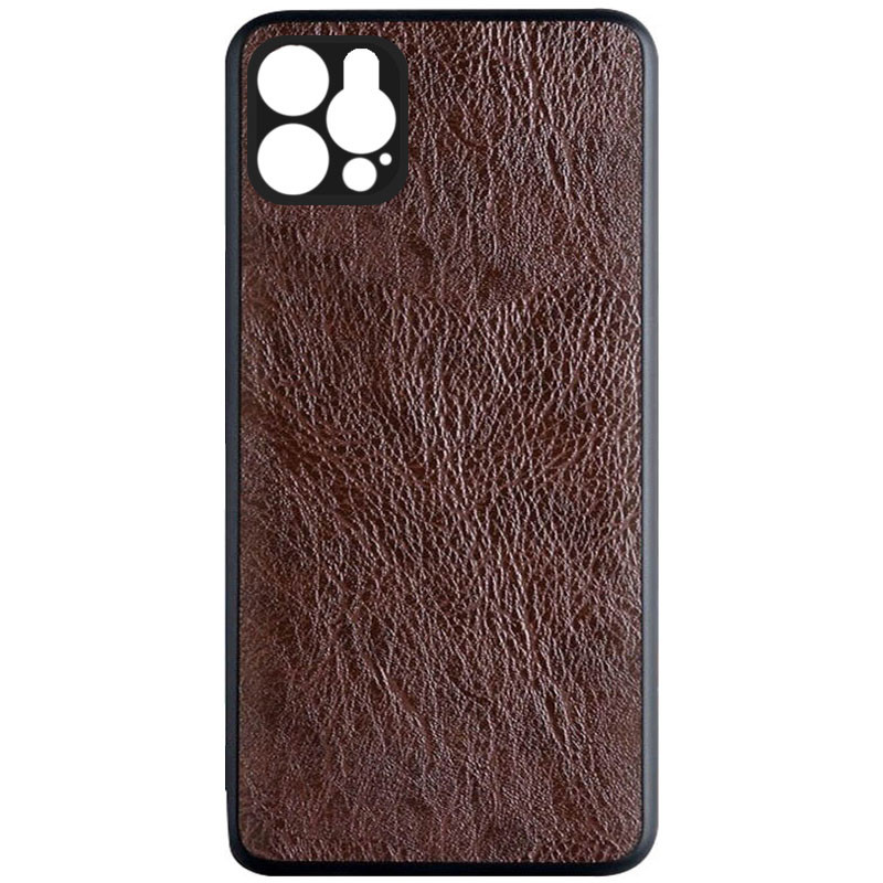 Кожаный Чехол PU Retro classic для iPhone 12 (Темно-коричневый) 1067361