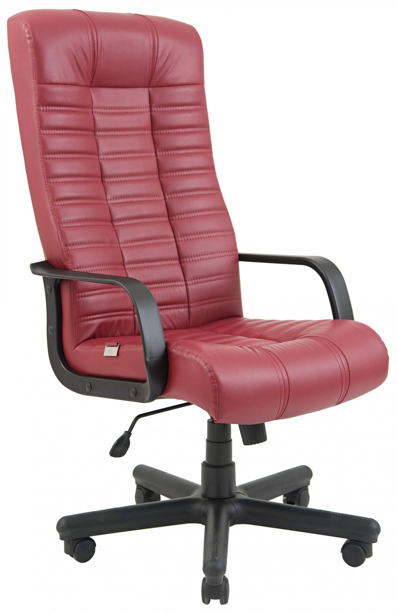 Офисное Кресло Руководителя Richman Атлант Zeus Deluxe Berry Пластик М2 AnyFix Бордовое