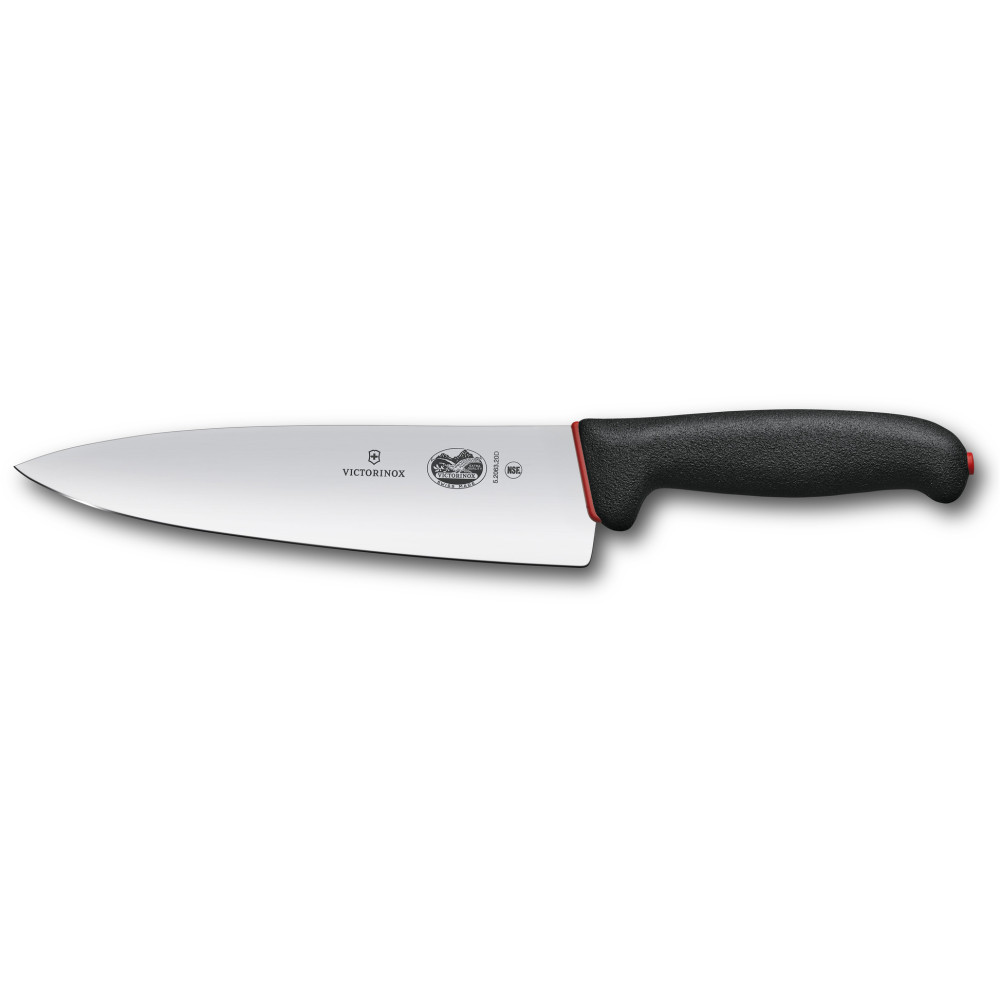 Кухонний ніж Victorinox Dual Grip Chef's 20 см Чорно-червоний (5.2063.20D)