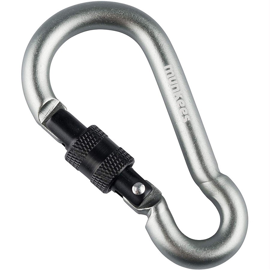 Брелок-карабін Munkees 3249 Pear with Screw Lock 8х80 мм Grey (1012-3249-GY)