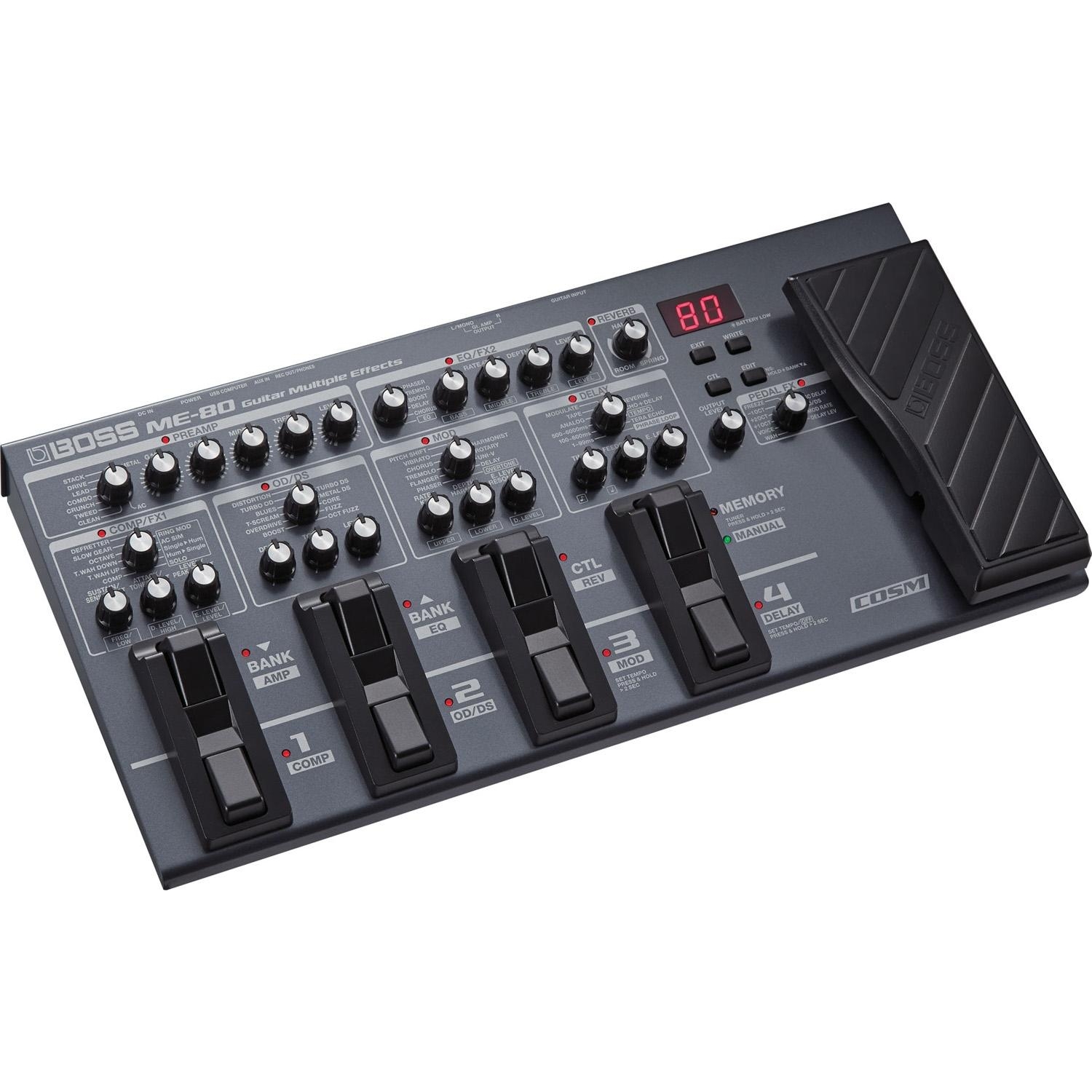 Гітарні процесори Boss ME-80 Silver (PL00924)