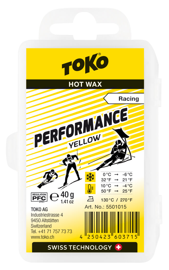 Воск Toko Performance Hot Wax Yellow 40g (1052-550 1015)