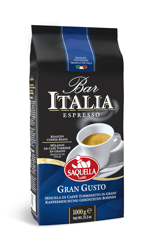 Кофе в зернах Saquella Bar Italia Gran Gusto 1 кг