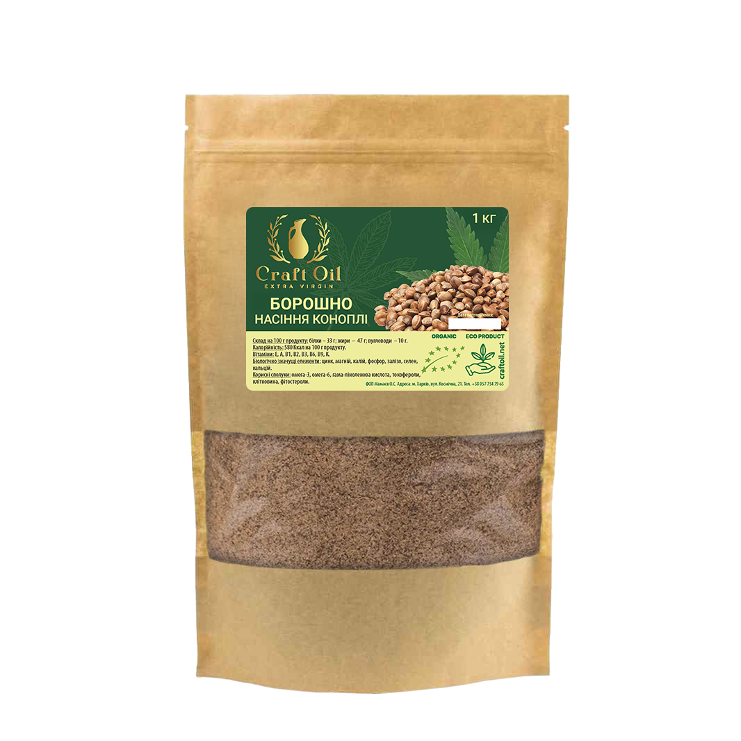 Мука семян конопли Craft Oil 1 кг (2471389754)