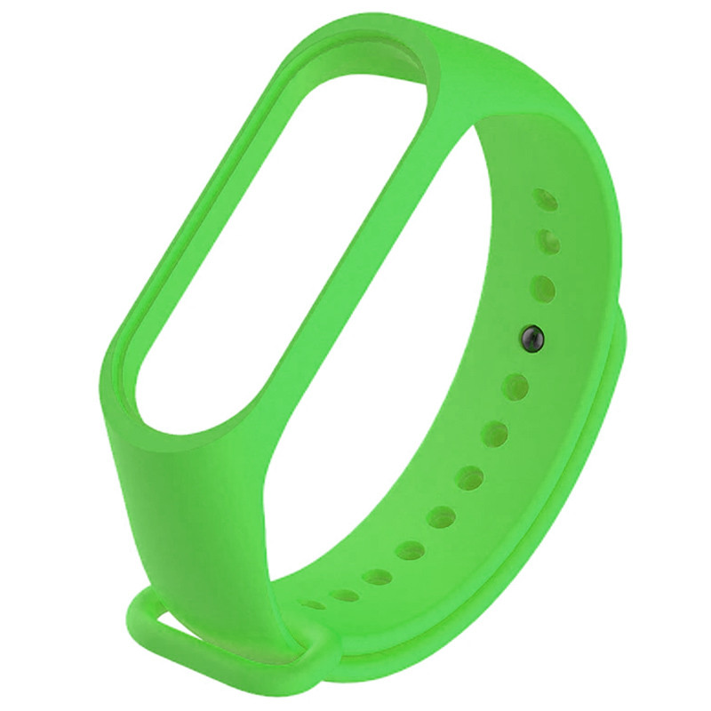 Силиконовый ремешок для Xiaomi Mi Band 5 / 6 (Зеленый / Green) 909254