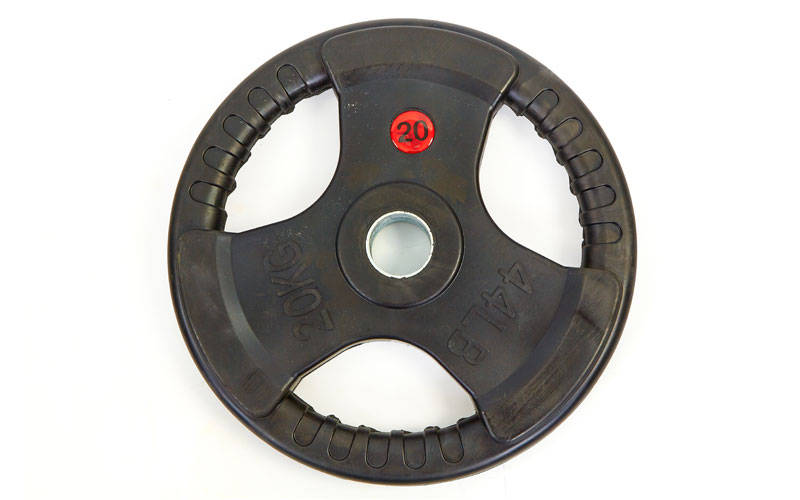 Млинці диски гумові Record TA-8122-20 20кг Чорний