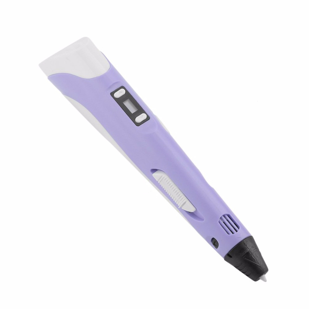 3D-ручка Noisy 3D Pen-2 з дисплеєм та 9 м пластику Фіолетова