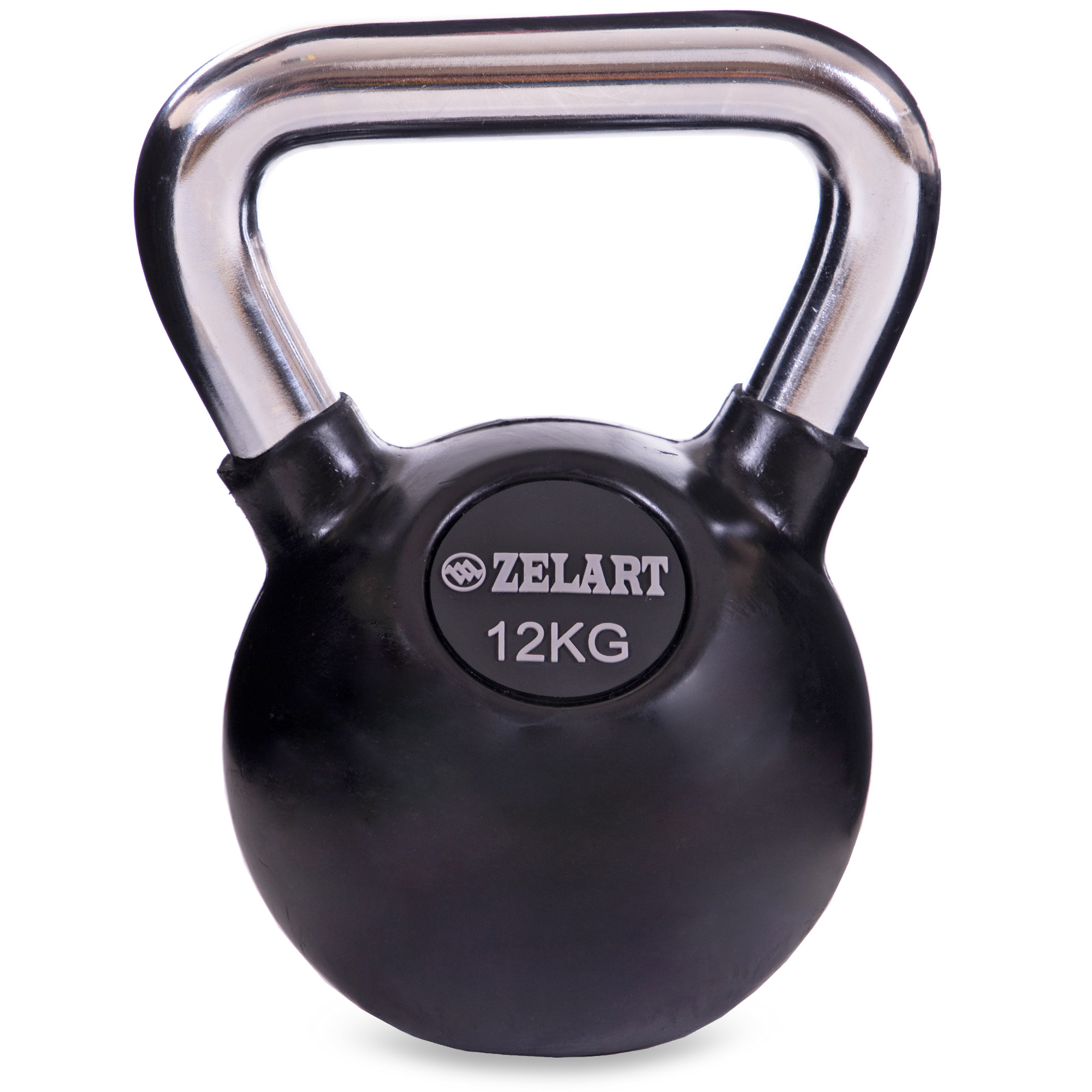 Гиря гумова Zelart ТА-5162-12 12кг Чорний
