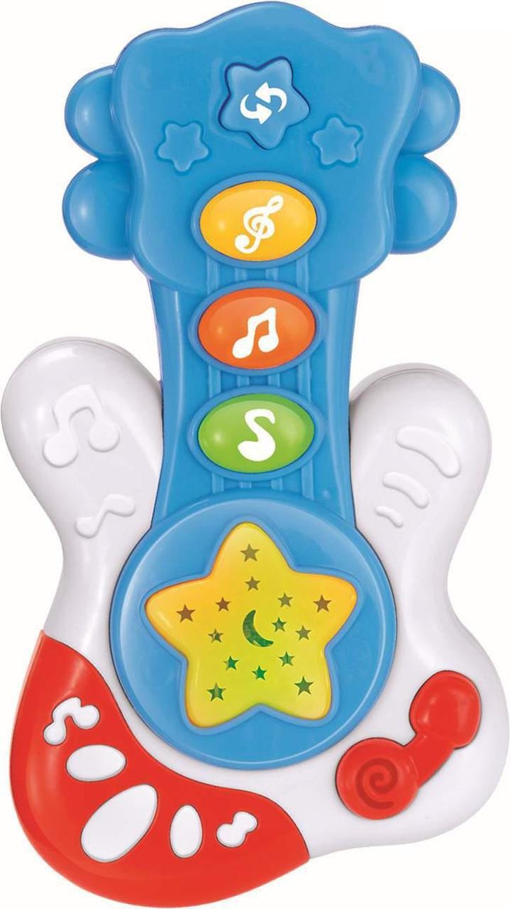 Музыкальная игрушка Bambi Гитара проектор ночник Разноцветный (gab_rp100jnbfgvs)