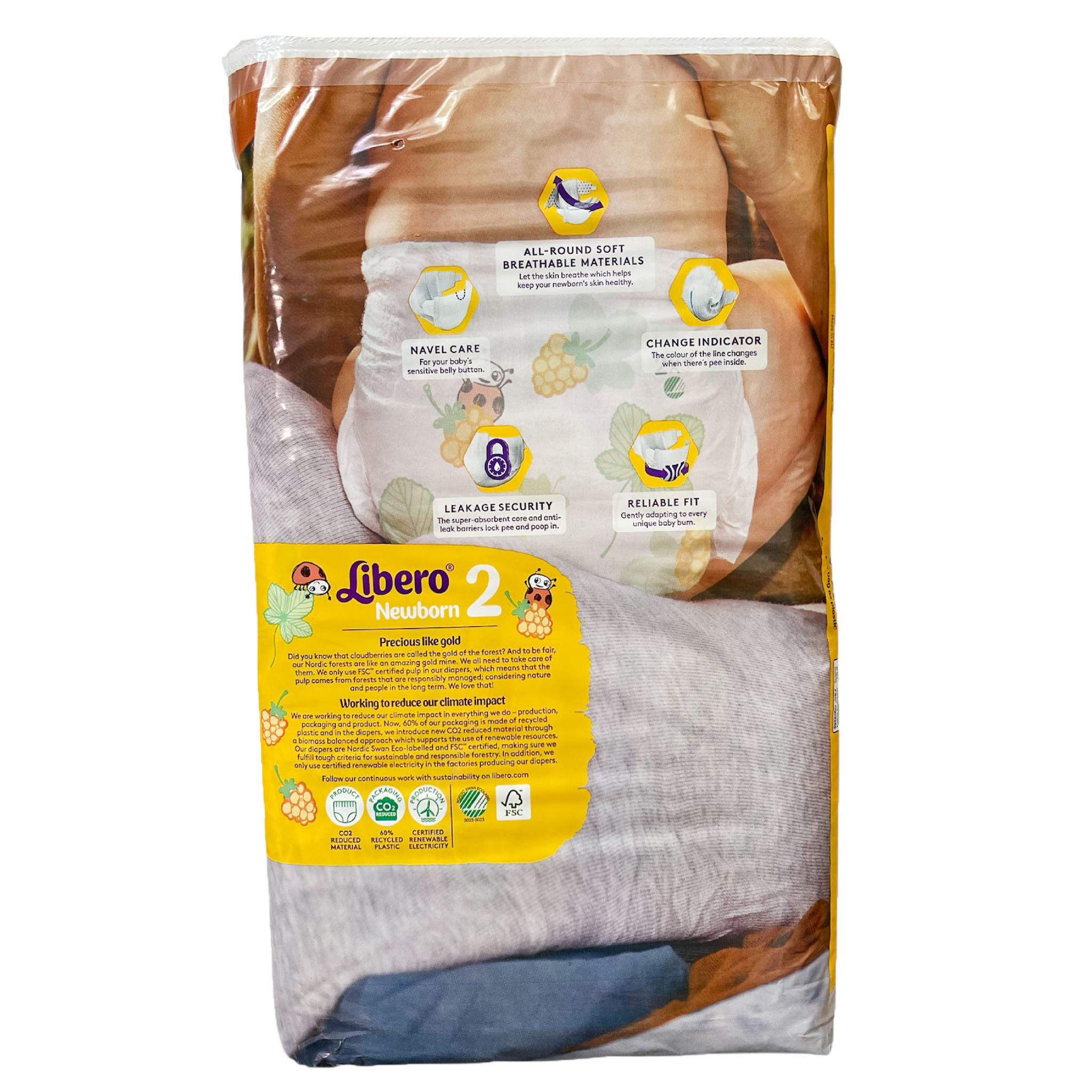 Подгузники Libero Newborn 2 3-6 кг 136 шт (106963895)
