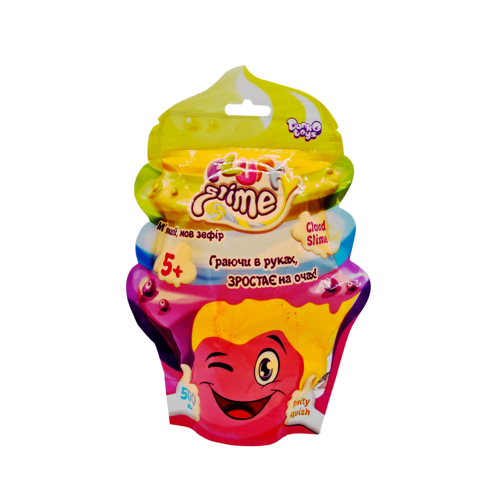 Вязкая масса "Fluffy Slime" Danko Toys FLS-02-01U упаковка 500 мл Оранжевый