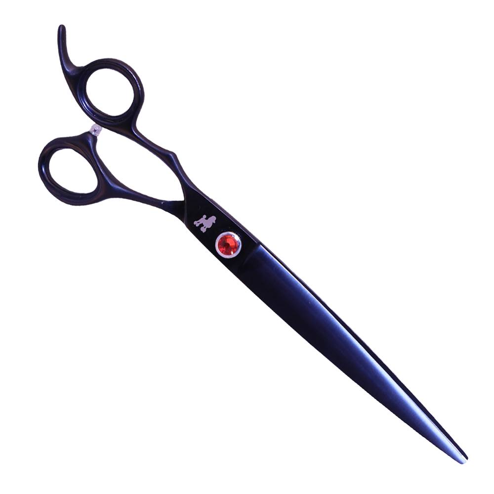 Ножницы грумерские для стрижки собак Dezynadog Ignis 8 Straight Lefty Scissor для левшей прямые 20 см Синий (860511)