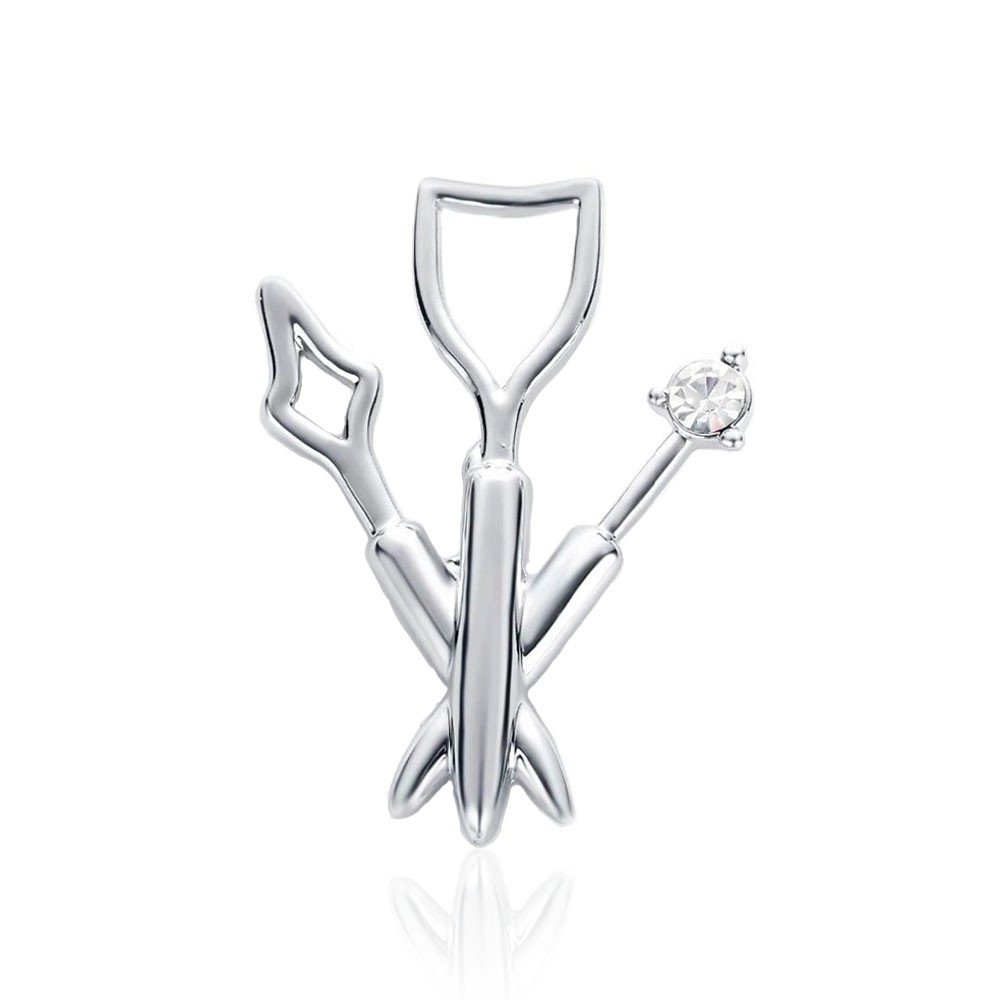Значок BROCHE Логопедические инструменты серебристый BRGV112456