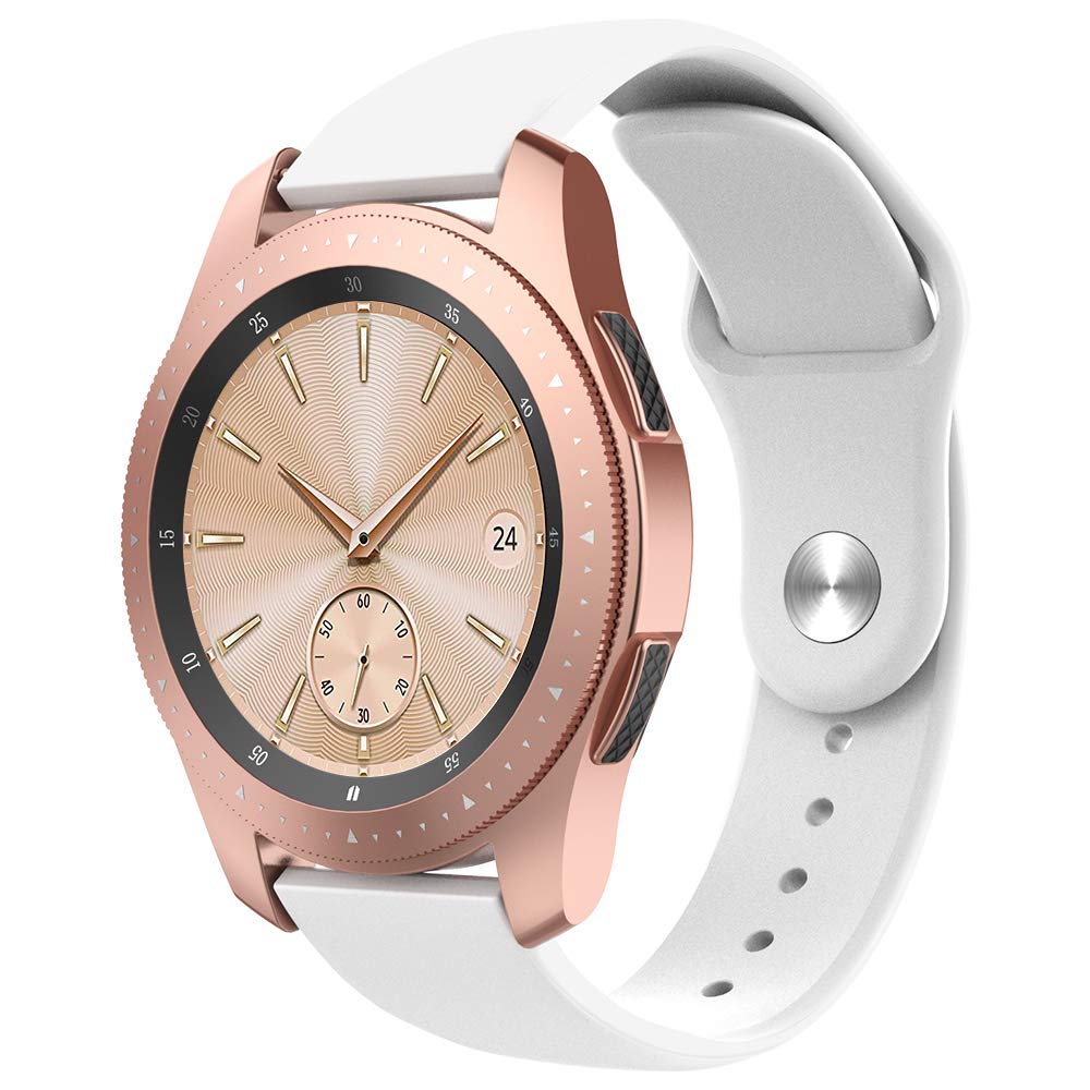 Ремешок BeWatch силиконовый для Samsung Galaxy Watch 42 мм Белый (1010302.2)