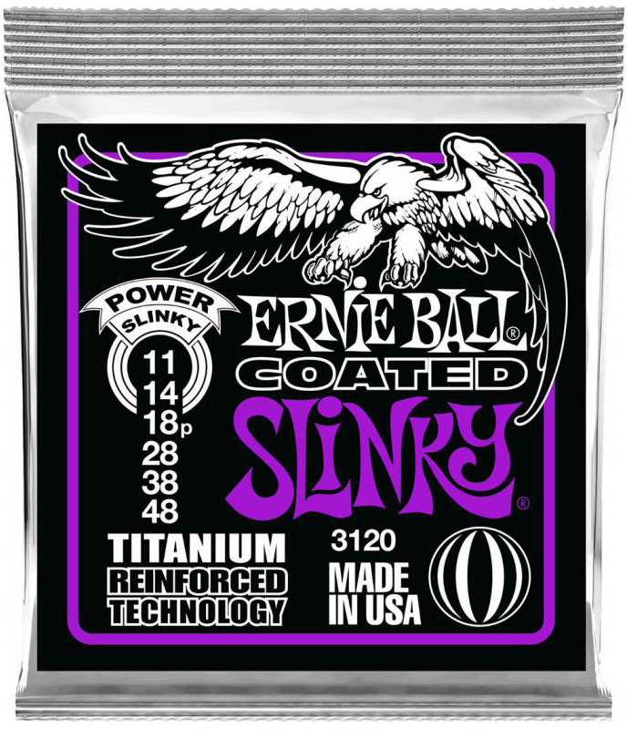 Струни для електрогітари Ernie Ball 3120 Regular Slinky Titanium Coated Strings 11/48