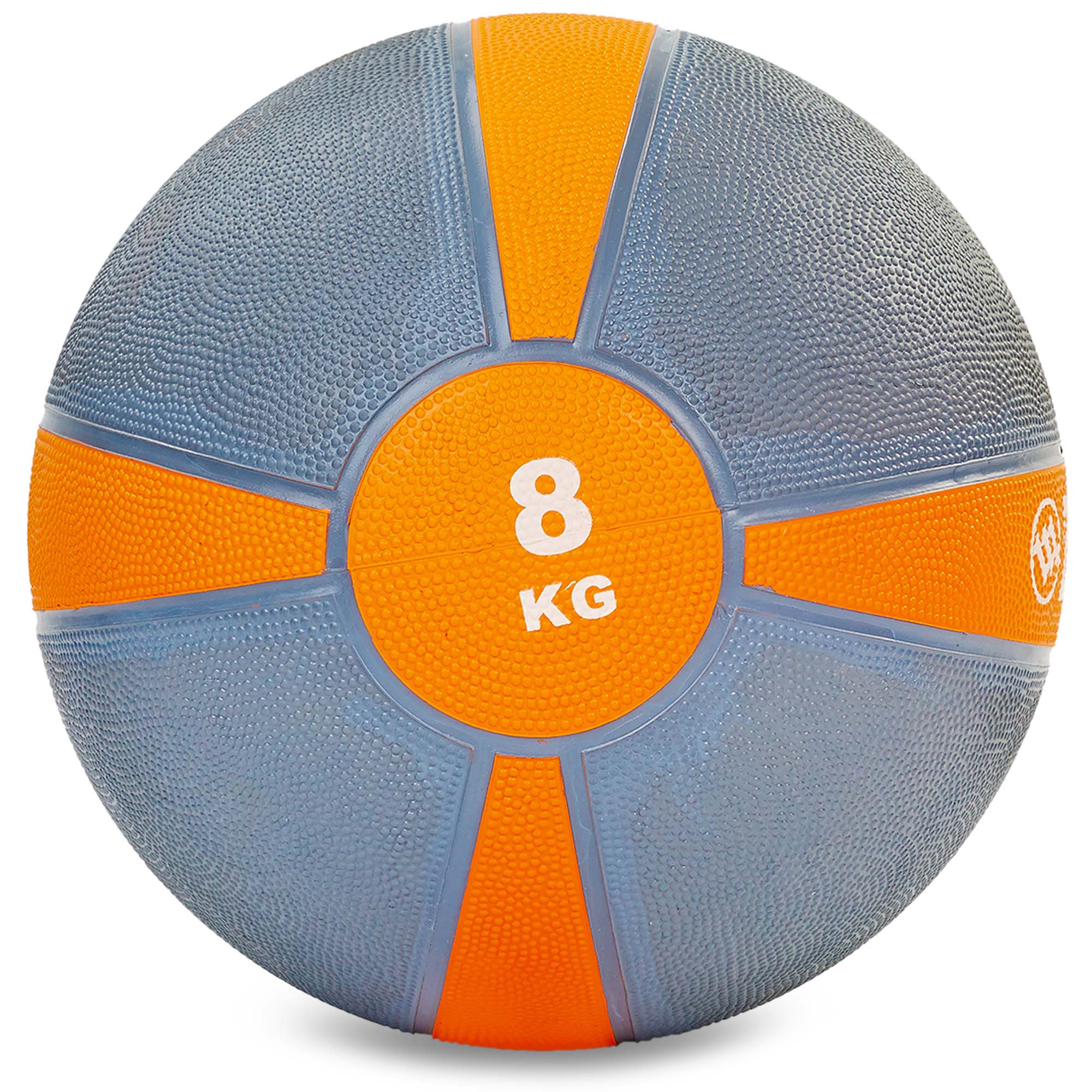 М'яч медичний Zelart Ball FI-5122-8 8кг Сірий-Помаранчевий