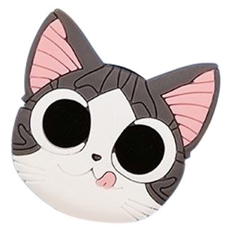 Попсокет PopSocket 3D ZucZug держатель для телефона Серый веселый кот (987154606)