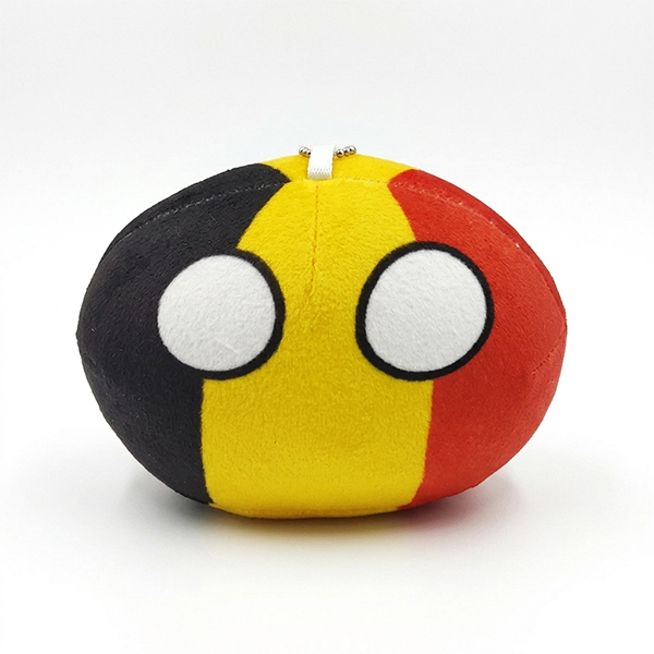 Брелок Кантриболз Бельгія (Countryballs) 10 см, м'який плюш, Bioworld