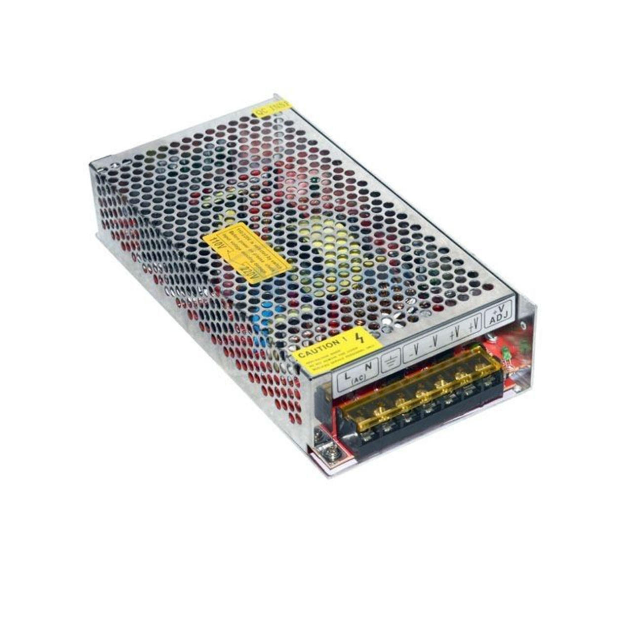 Блок питания перфорированный BTB 12В 10А 120Вт 2-кан для LED-лент CCTV