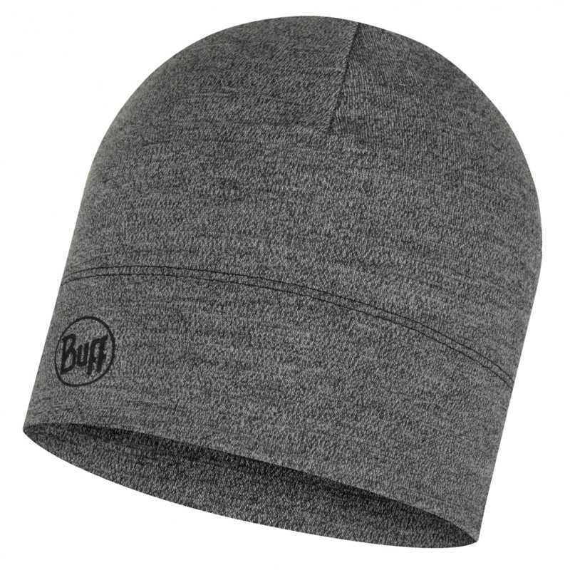 Шапка BUFF Midweight Merino Wool Hat melange One Size Серый
