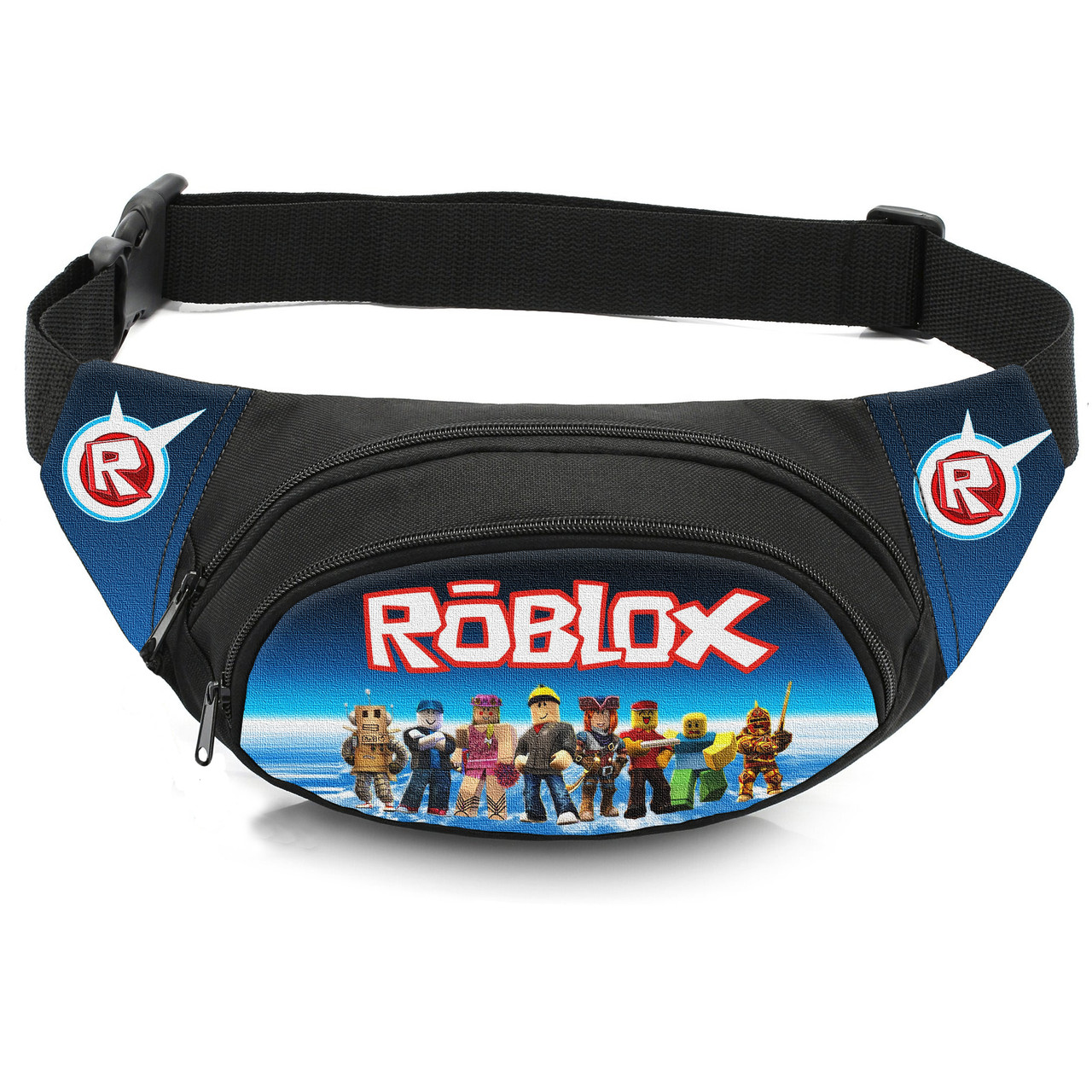 Дитяча сумка-бананка Roblox 32x8x13 см, чорна — арт. 2894520093