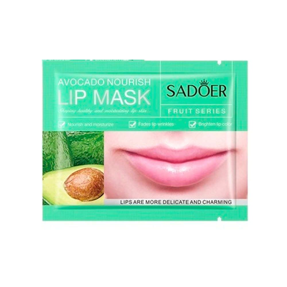 Патчі гідрогелеві для губ з екстрактом авокадо SADOER Avocado Nourish Lip Mask 8г