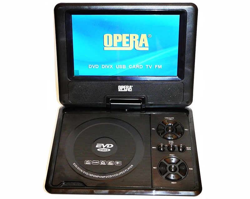 Портативний DVD-плеєр Opera 3D Чорний (3sm_497913623)