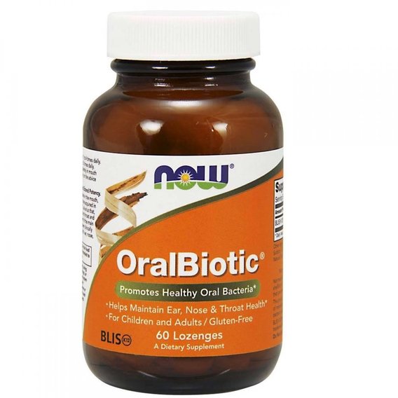 Пробиотик NOW Foods OralBiotic 60 Lozenges
