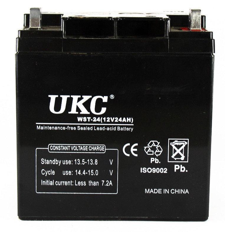 Аккумулятор UKC WST-24 12V 24Ah Черный