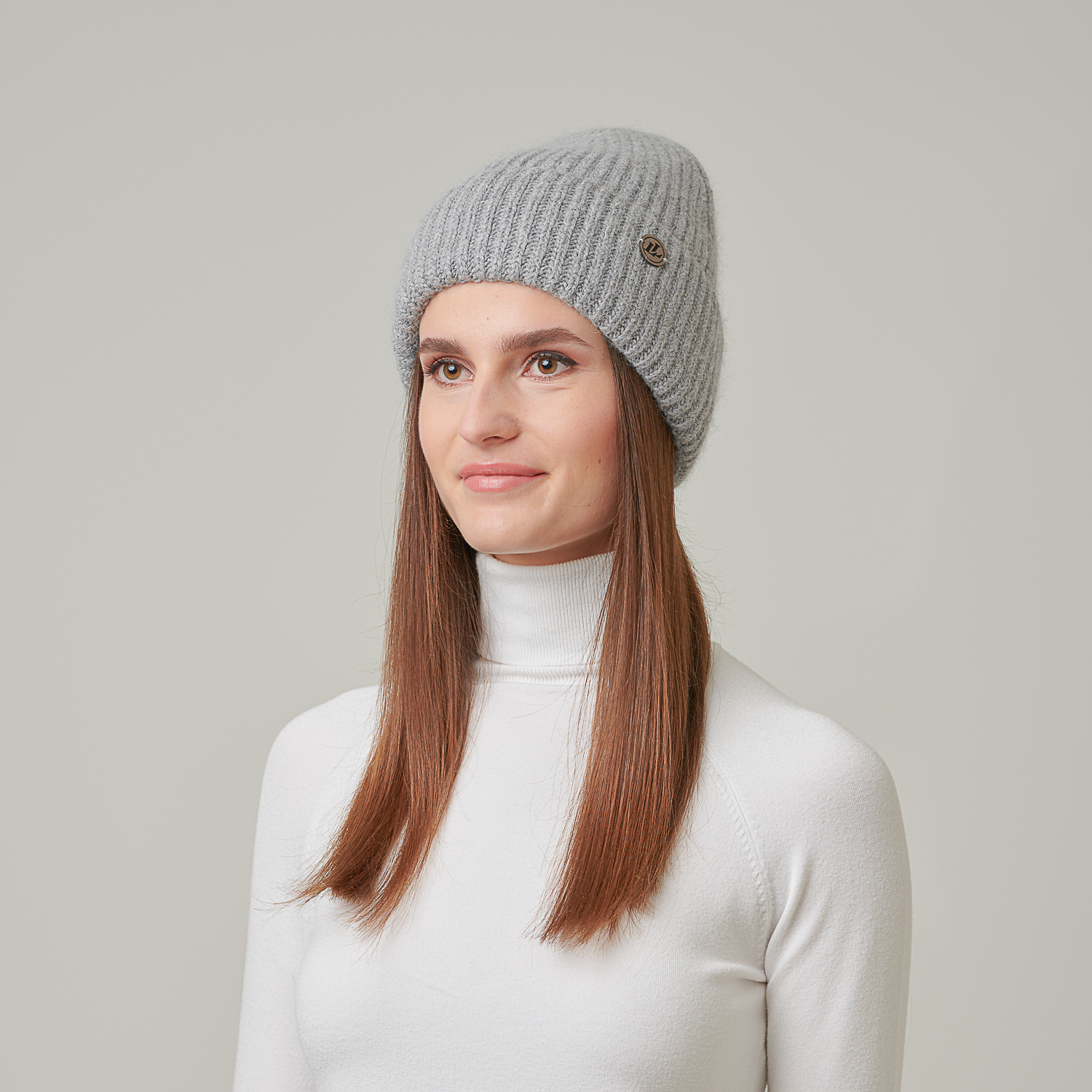 Шапка женская бени 972-774 LuckyLOOK One Size Серый