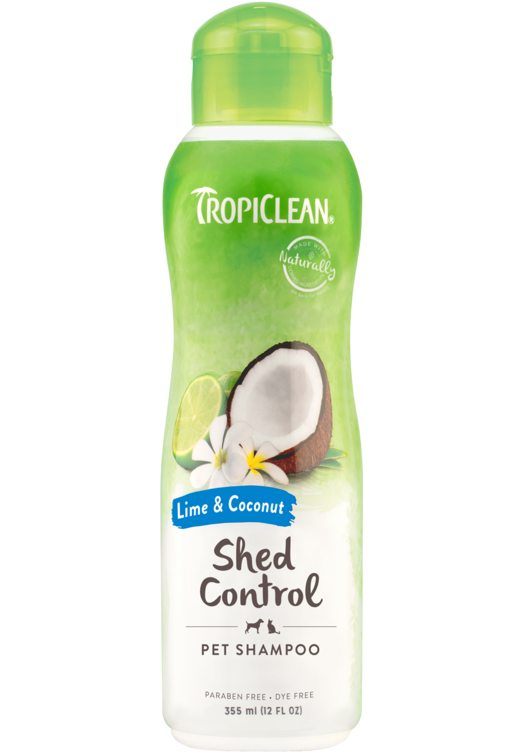 Шампунь Tropiclean для прискорення линьки для собак і котів Lime Coconut 355 мл (202528)