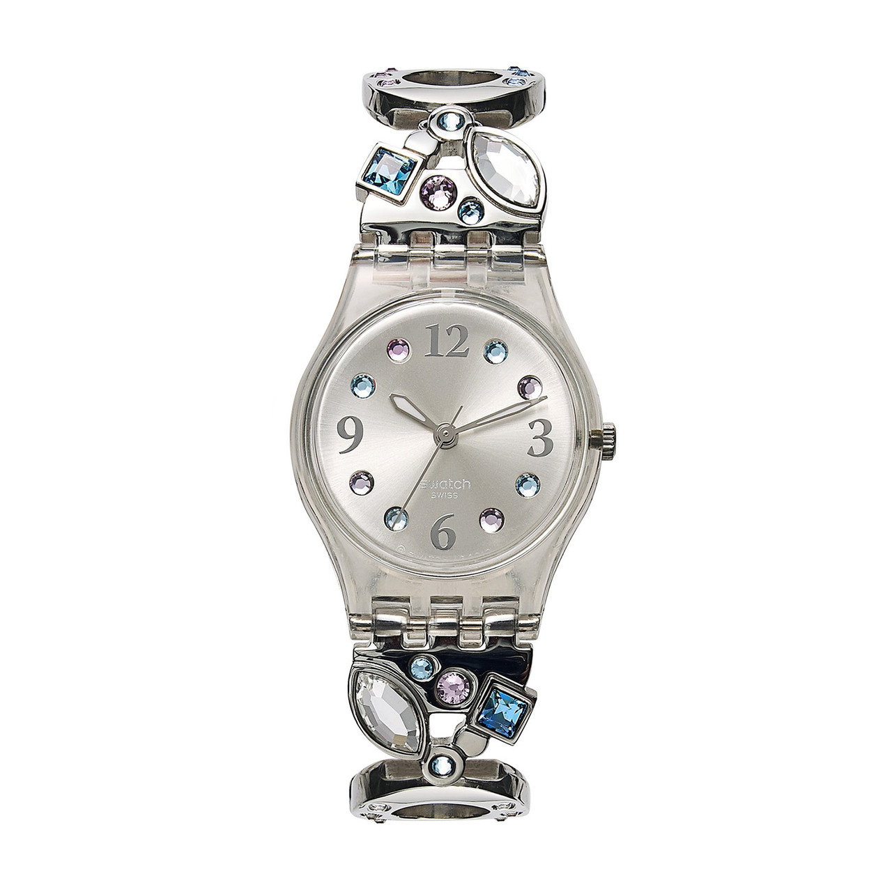 Жіночий годинник Swatch LK292G Сріблястий (hub_UNvV84926)