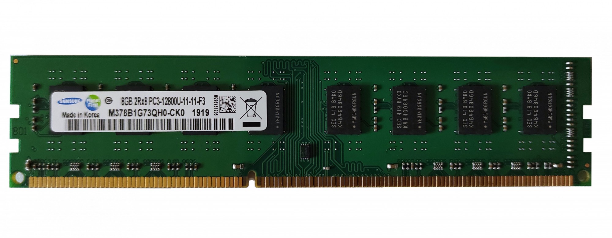 Оперативная память Samsung DDR3 8Gb 1600MHz PC3-12800U (M378B1G73QH0-CK0)