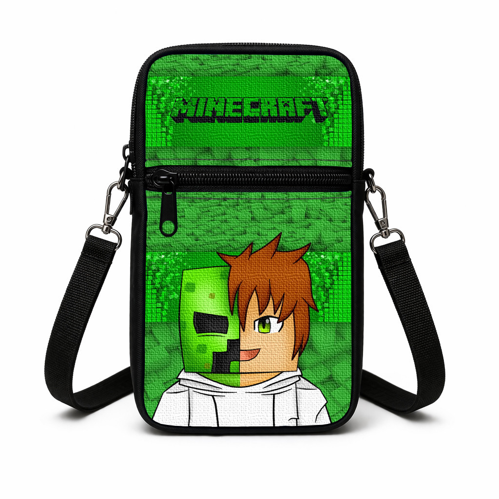 Дитяча сумка через плече з принтом Minecraft, 19×10×5 см — арт. 3015352151