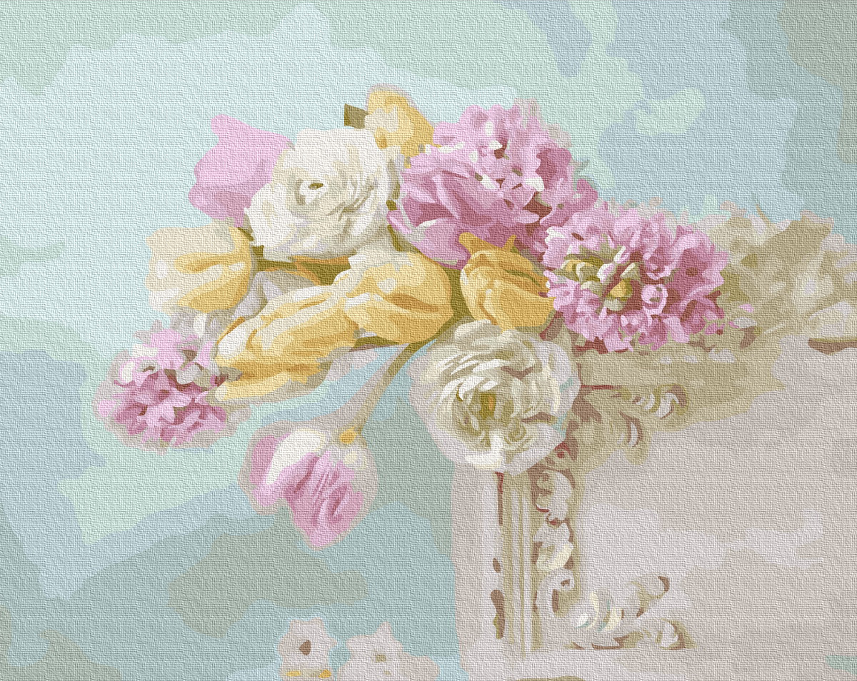 Картина по номерам BrushMe "Квіткова ніжність" 40х50 см GX29762