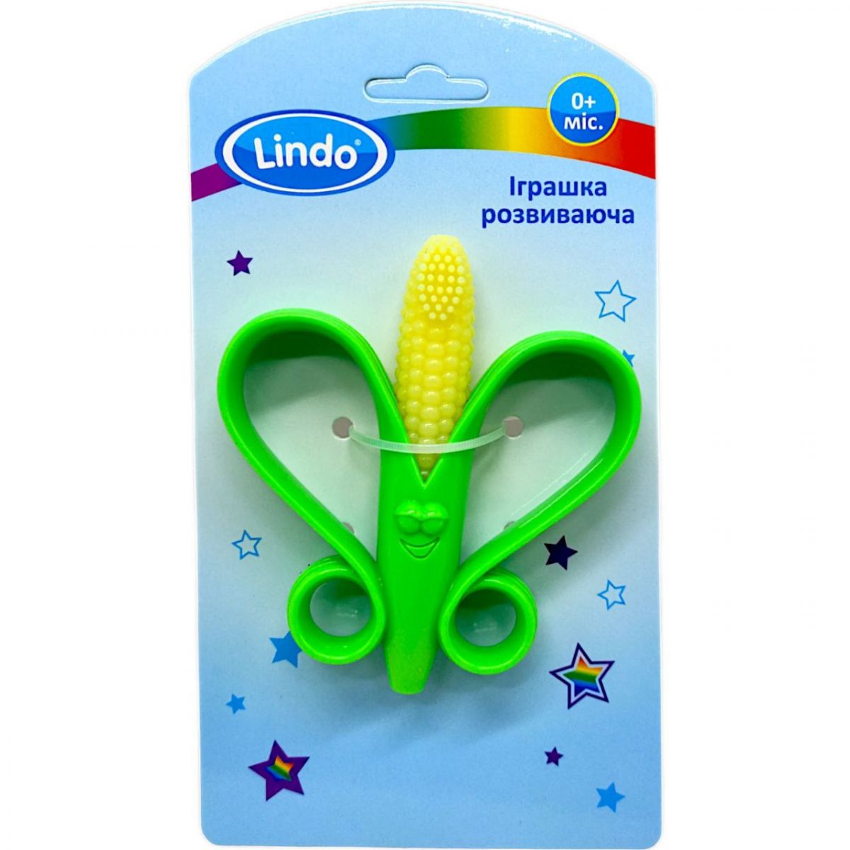 Прорізувач для зубів Кукурудза 0+ міс Lindo (DK 08)