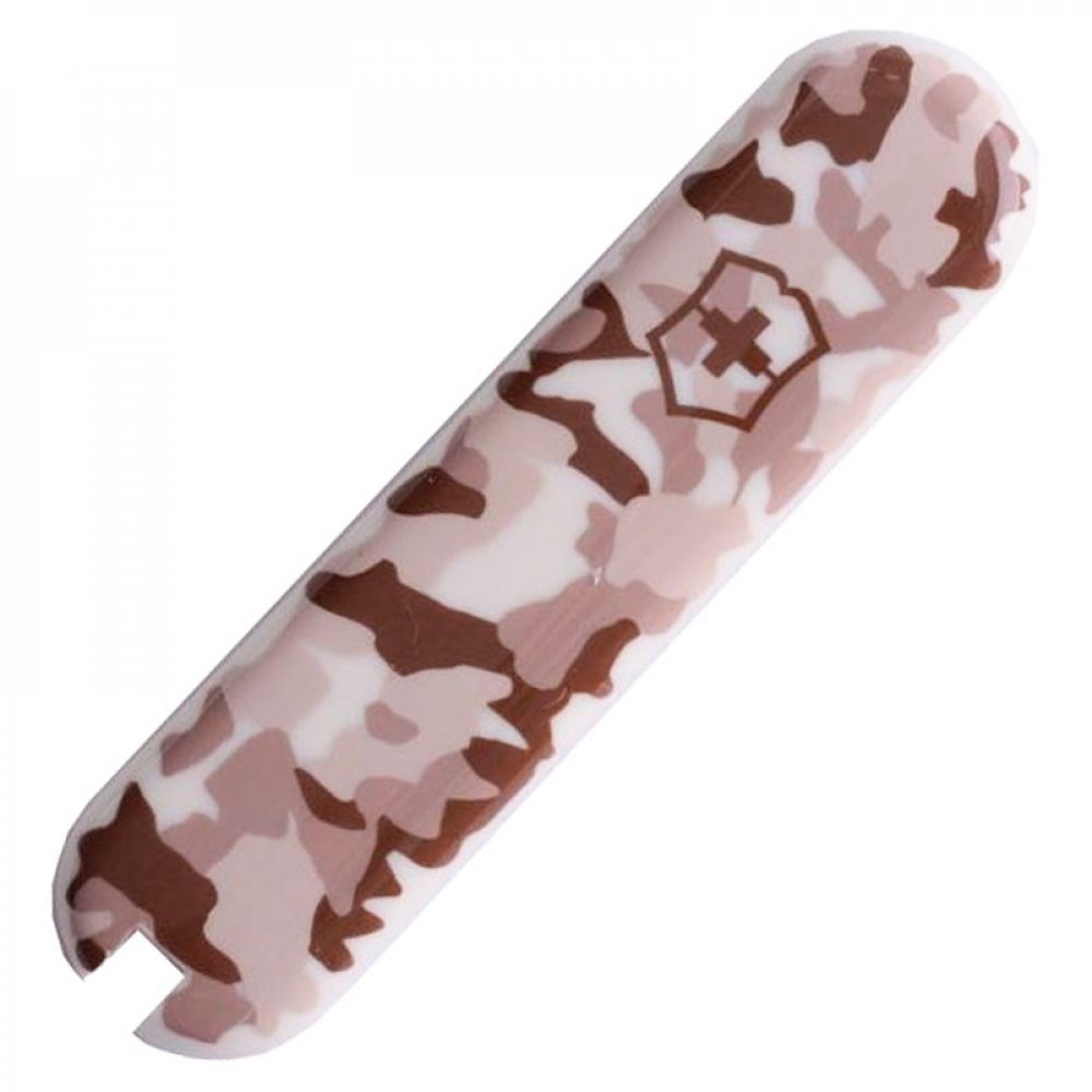 Накладка на ніж Victorinox 58мм передня з лого Fa+ Коричневий/Бежевий (1049-VxC6294.31)