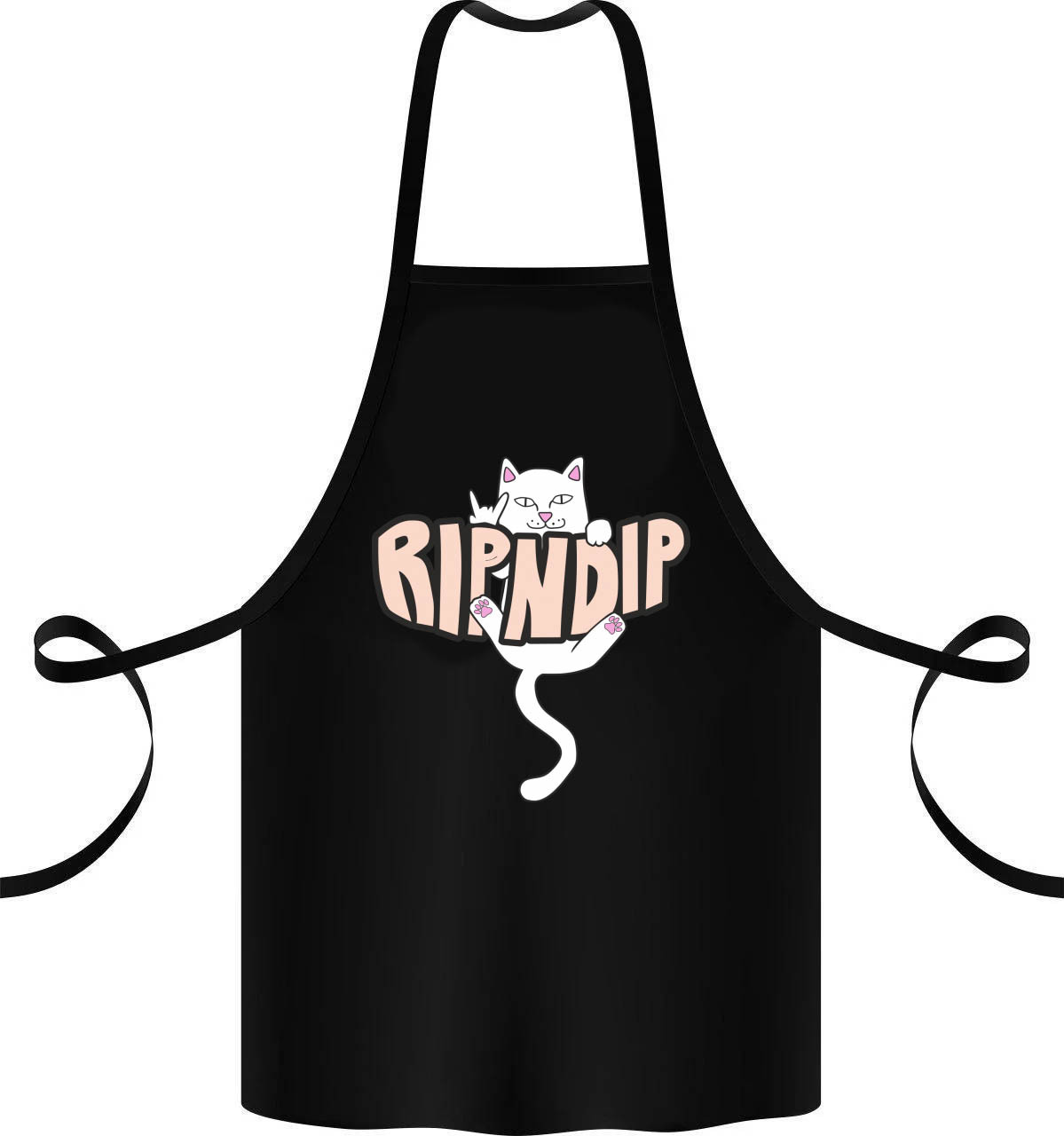 Фартук с принтом Кавун Ripndip 68 см Черный